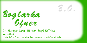 boglarka ofner business card